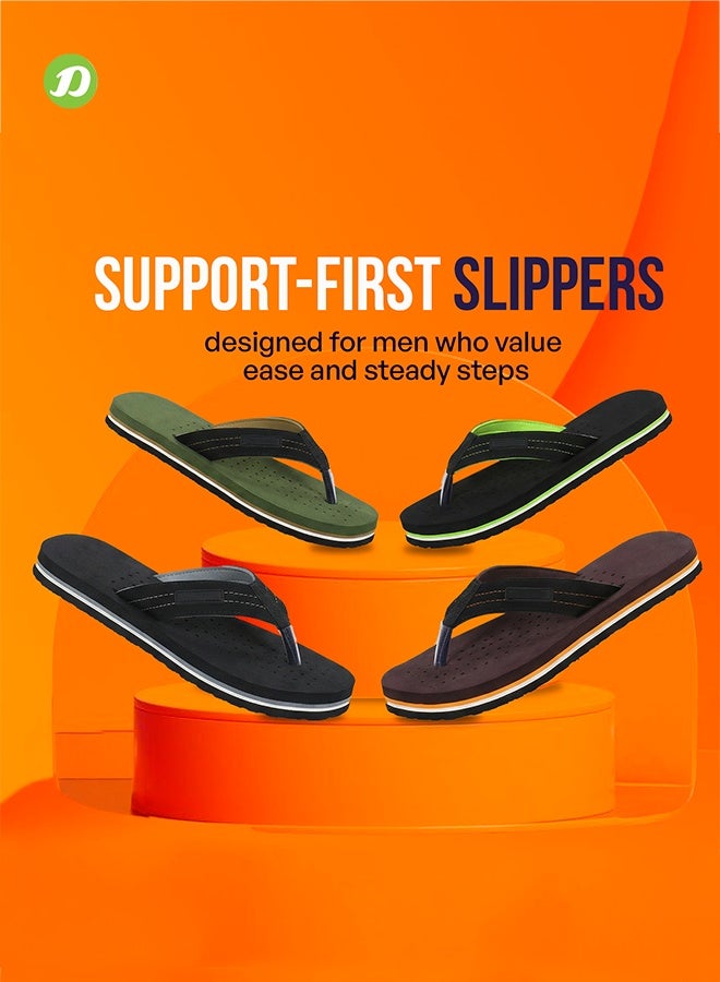 DOCTOR EXTRA SOFT شبشب دكتور إكسترا سوفت رجالي مريح | شبشب خفيف الوزن مضاد للانزلاق للاستخدام اليومي | نعل داخلي مبطن ناعم | شبشب داخلي/خارجي متين ومقاوم للماء D-28 - Image 5